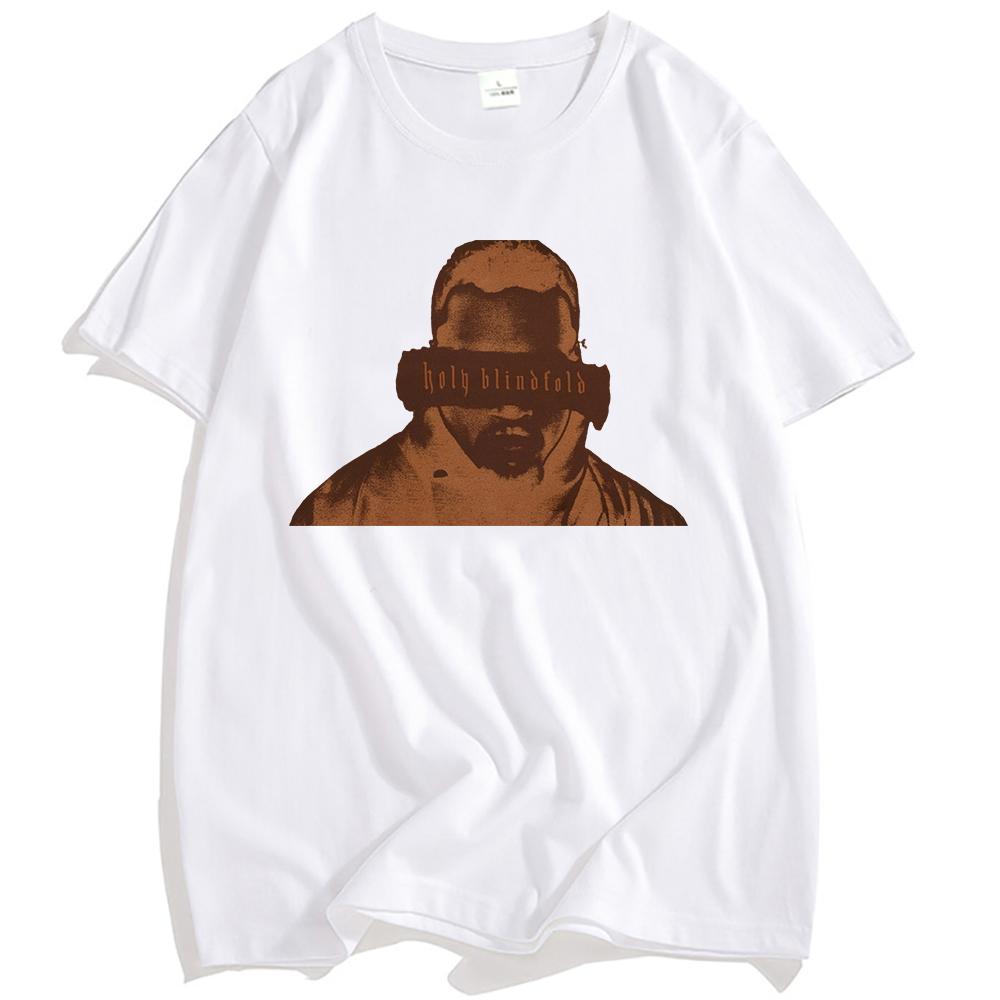 Chris Brown Holy Blindfold T-shirt Unisex Streetwear Hip Hop Summer Loose Tshirts Fashion O-neck Men Women T Shirt Graphic