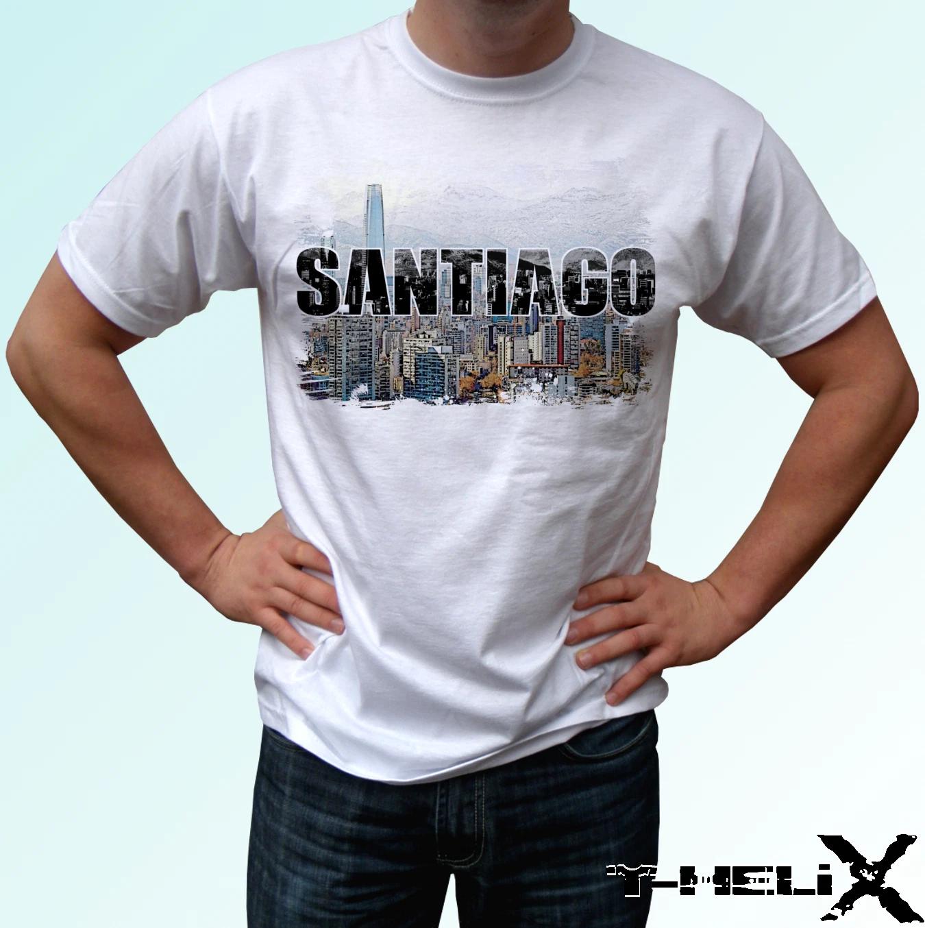 Santiago - white kids boys T-Shirt Chile top flag country design - s s kids baby 160