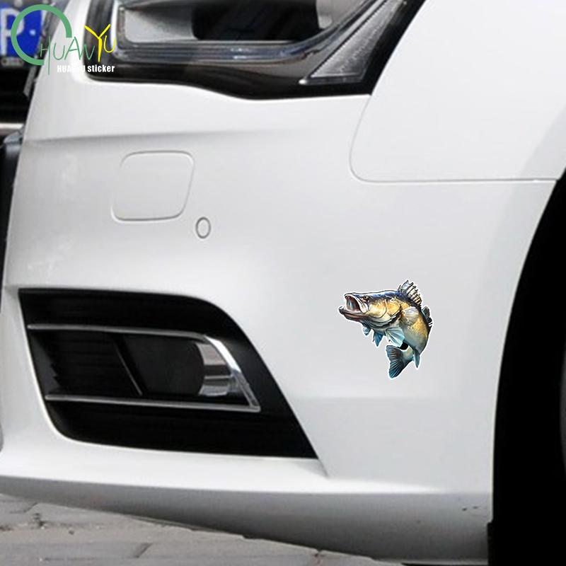 Adesivo in PVC Pesca Pesce Grande Spigola Adesivo per Auto Impermeabile per Paraurti Finestrino Posteriore Laptop