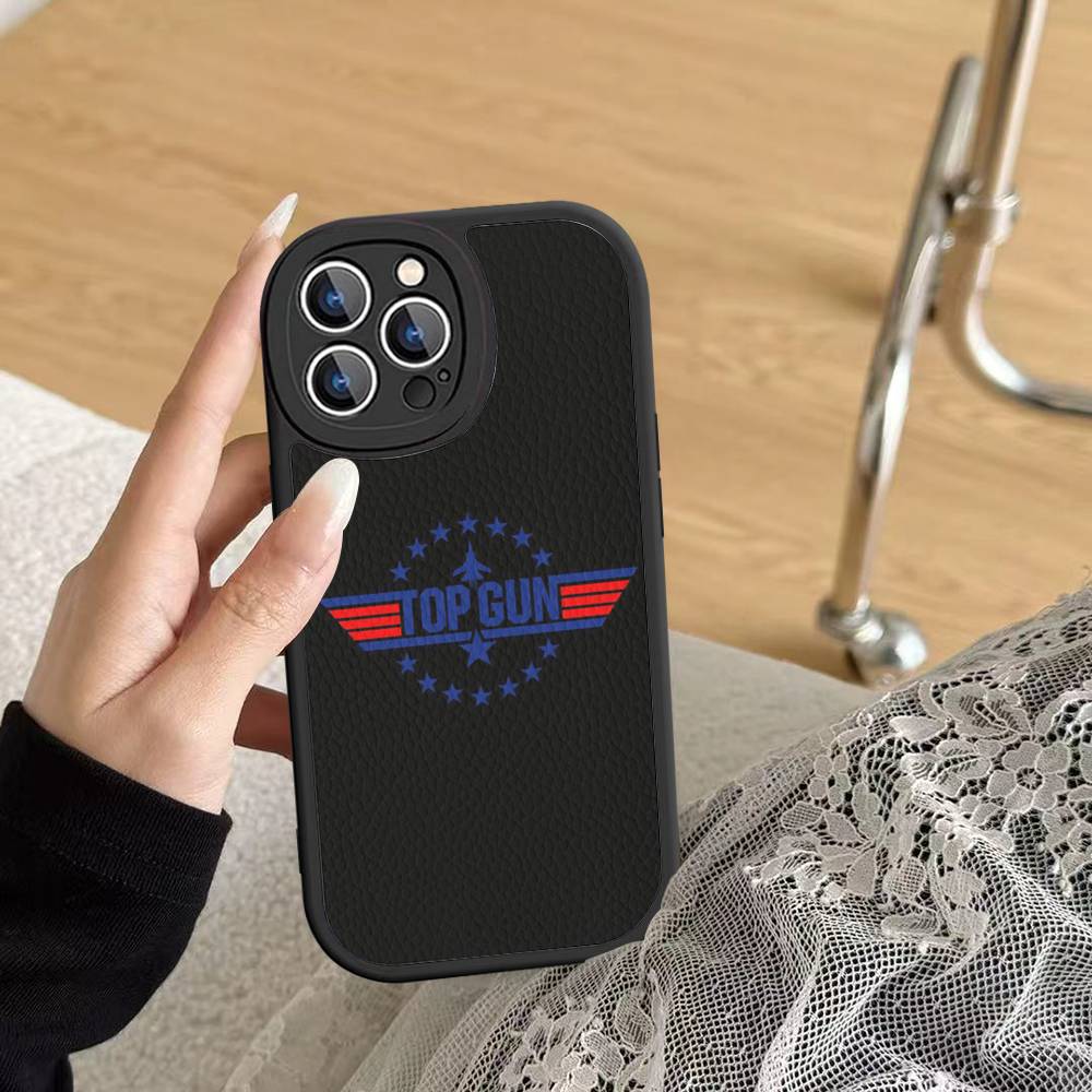 Top Gun Maverick Phone Cover For IPhone 16 15 14 13 12 11 Pro Max Plus Leather Soft Case
