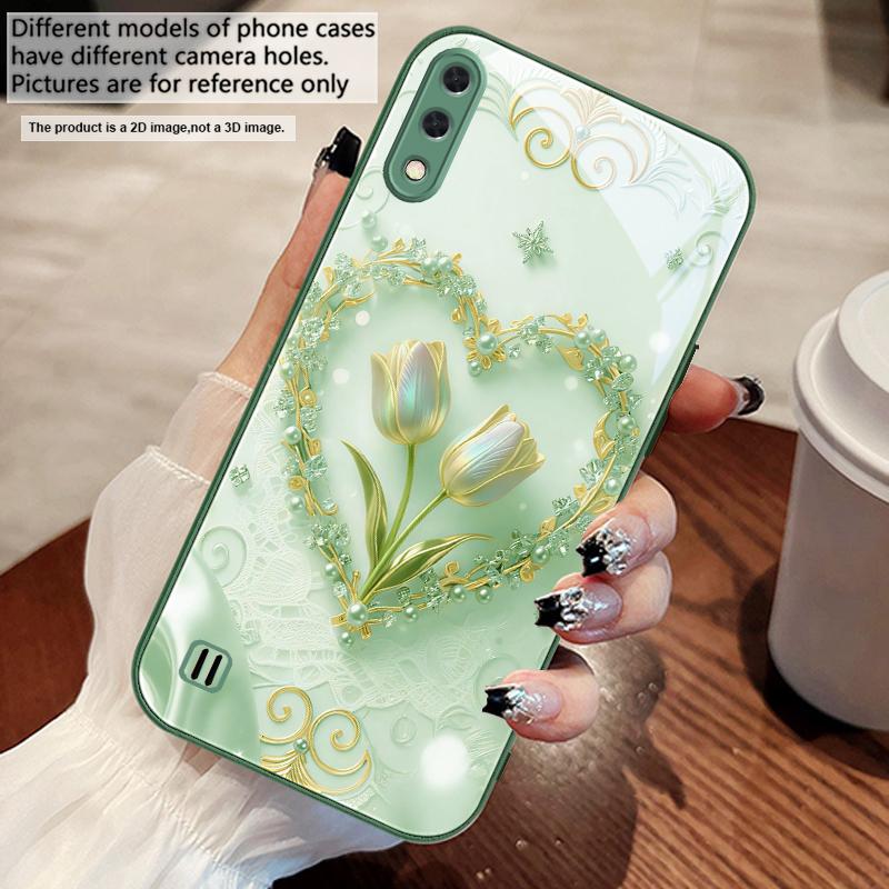 

Love s Pink Purple Tulip For Samsung M02 12 Note 8 9 10 20 A 01 A02 A03 Core 04 05 06 10 12 13 14 15 A16 glass Ultra phone case Galaxy Note8