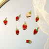 Summer On The New National Tide Does Not Fade Niche Dripping Oil Colored Strawberry Necklace Accessories Diy Design Pendant Women