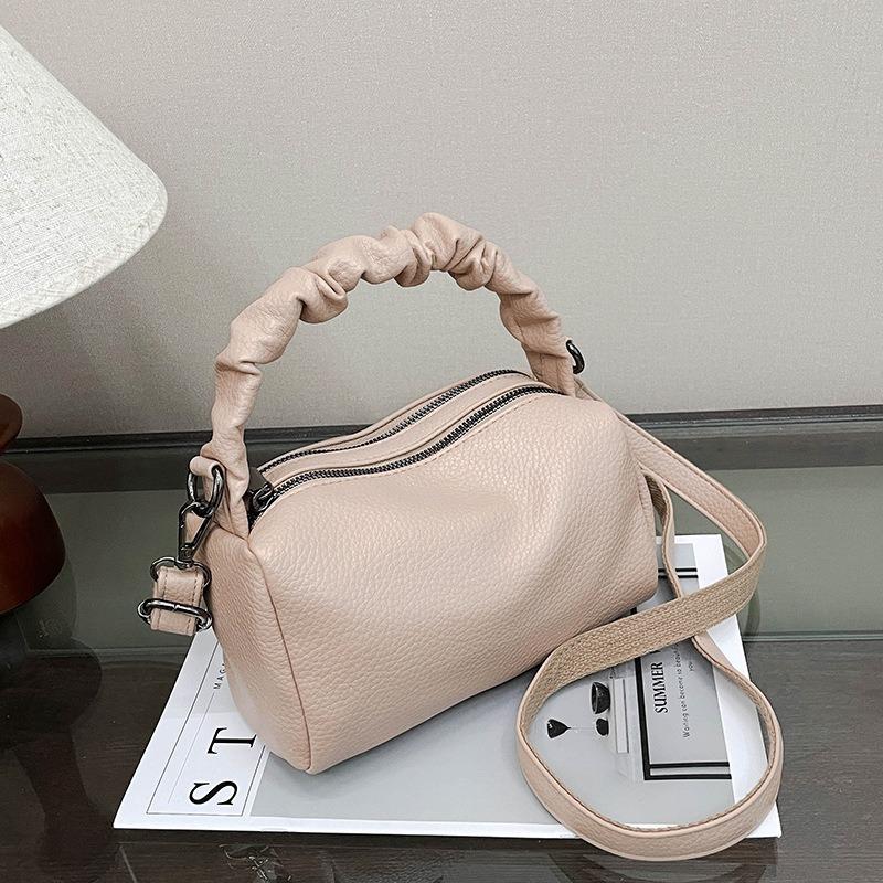 Small-scale Design Simple Crossbody Round Tube Bag Pillow Bag High-end Single Shoulder Bag