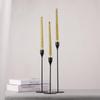Golden Iron Candlestick Ornament for Romantic Candlelight Dinners - Creative Home Decoration Handicraft