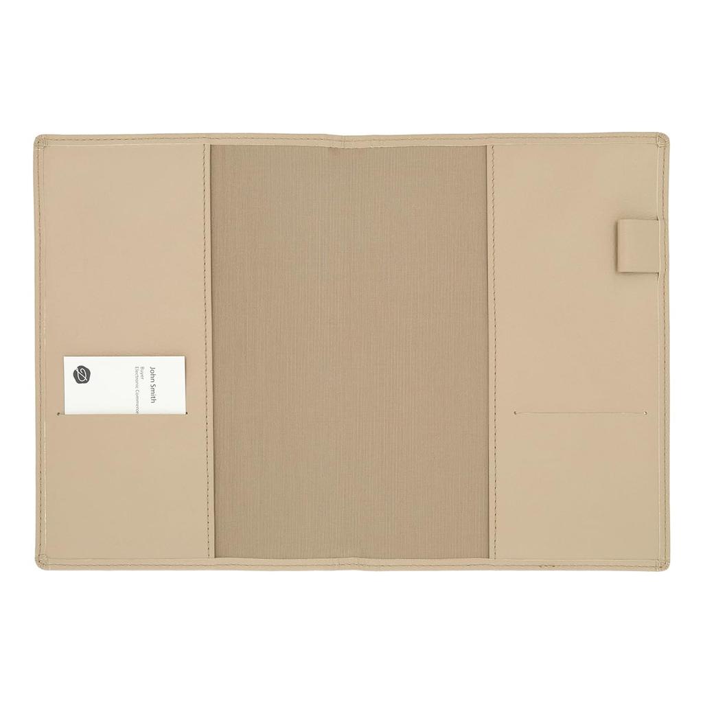 Delfonics Leather Diary Cover, B6 (Grey Beige)