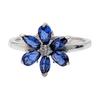 Pandora Silver, Man Made Crystal Rings Women's Silver 193000C01