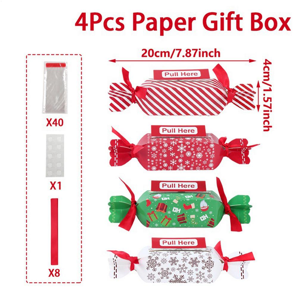 

Christmas Money Boxes Party Candy Shaped Pull-Out Drawer Christmas Money Holders For Cash For Birthday Holiday Halloween Easter 20x4cm червоний