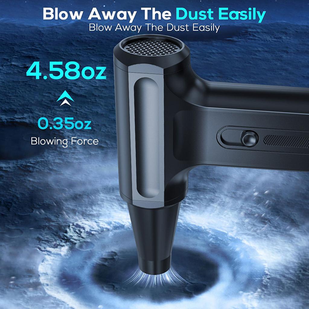 130000RPM USB Charging Blower Fan Perfect For Deep Cleaning Hard To Reach Areas Electronics And Household Items