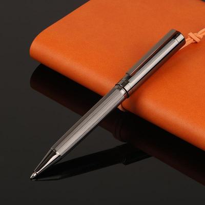 Luxurious Metal Rotating Signature Pen, 1.0mm Business Office Ballpoint Pen, and Student Office Stationery Supplies
