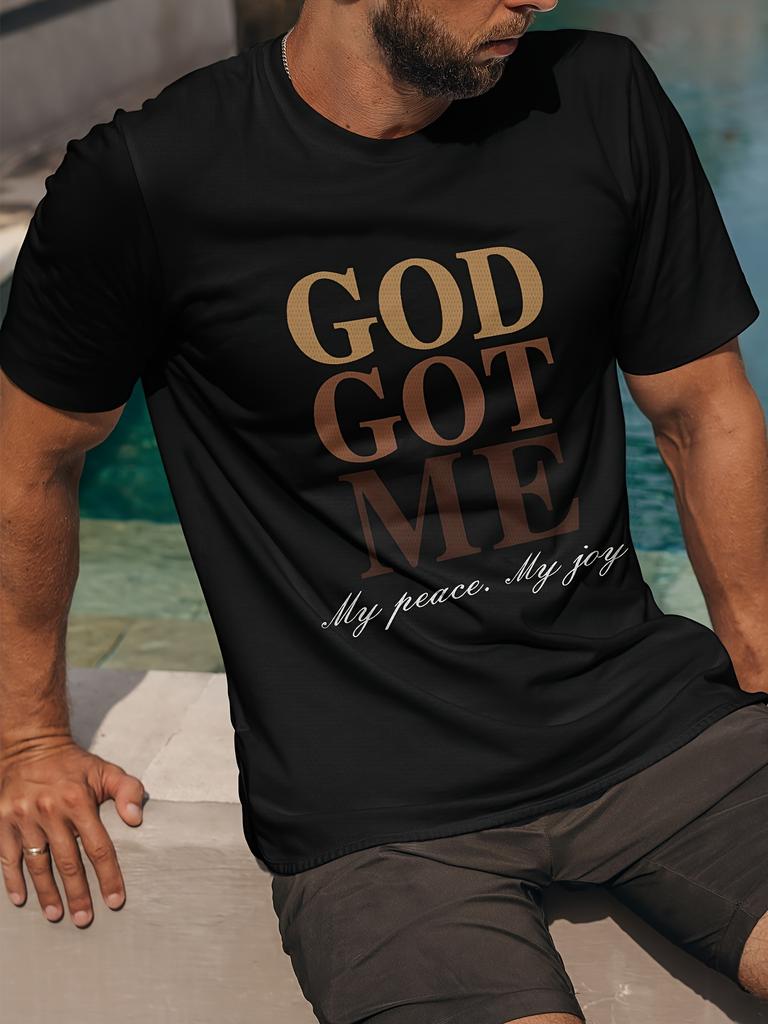 Herren Got Me Grafik-T-Shirt, Kurzarm Rundhals-Tee, Herrenbekleidung für Sommer Outdoor