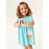 New Arrival Children's Clothing Girl Short Sleeve Dress Baby Summer Clothing Polka Dot Ice Cream Kids Knitted Dress Girl Beach Skirt