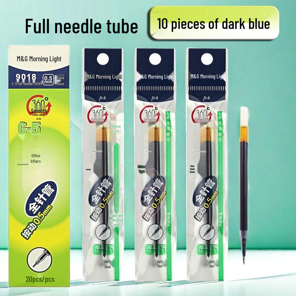 Morning Light G-5 Bullet Tip Click Pen Refill, 0.5mm - Black, Red, Blue