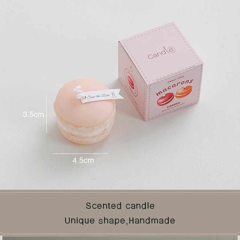Macaron scented candle souvenir wedding fragrance small gift handmade candle simulation modeling wax