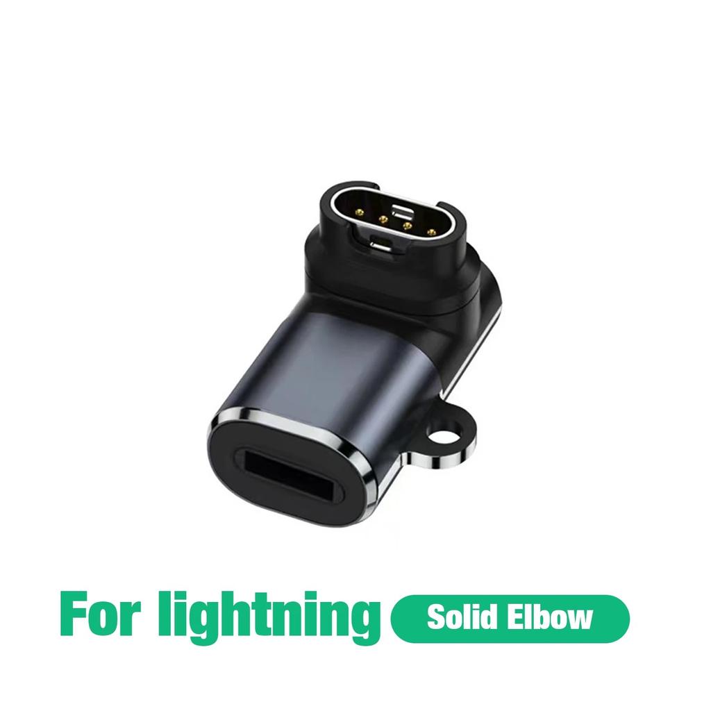 Type C/Micro/IOS USB to 4pin Charger Adapter Connector for Garmin Fenix 7/6/5/7X/6X/5X/ Venu 2 plus Watch Charging Converter