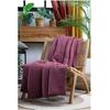 Plaid ou Edredon - Pop color - Pourpre - 180 x 220 cm - Coton - Douceur et confort