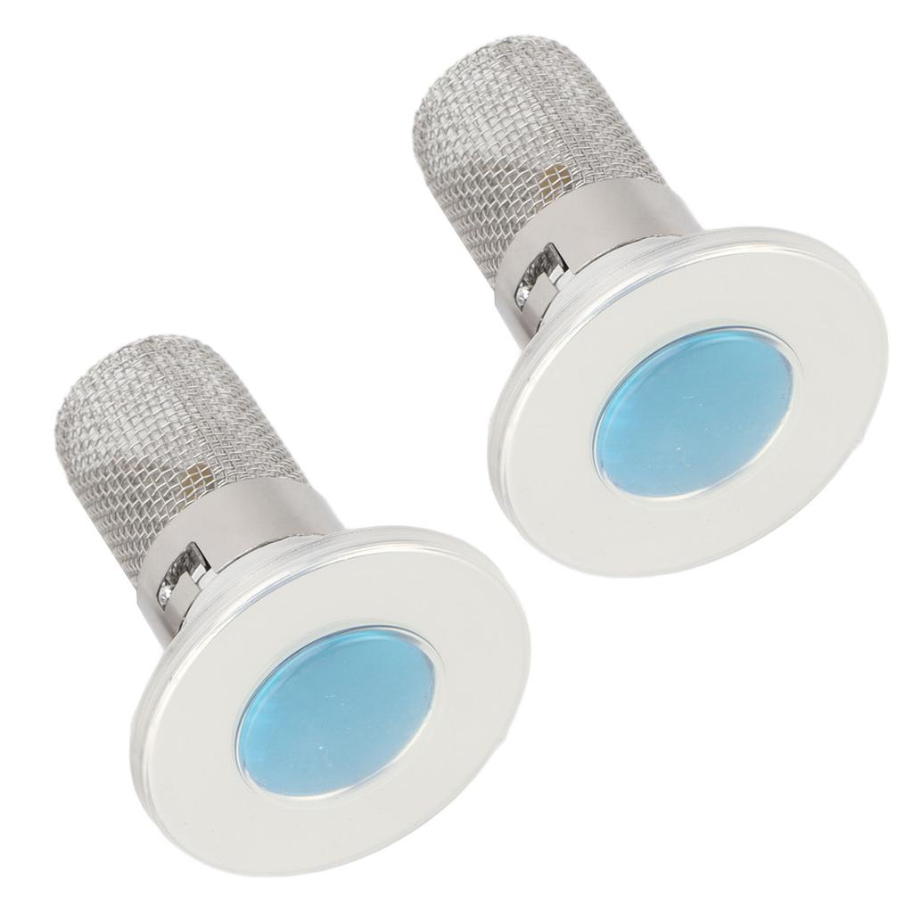 2PCS Sink Drain Filter Stainless Steel Anti Smell Anti Clog Pop Up Drain Stopper Hair Catcher for Bathroom Kitchen Wash