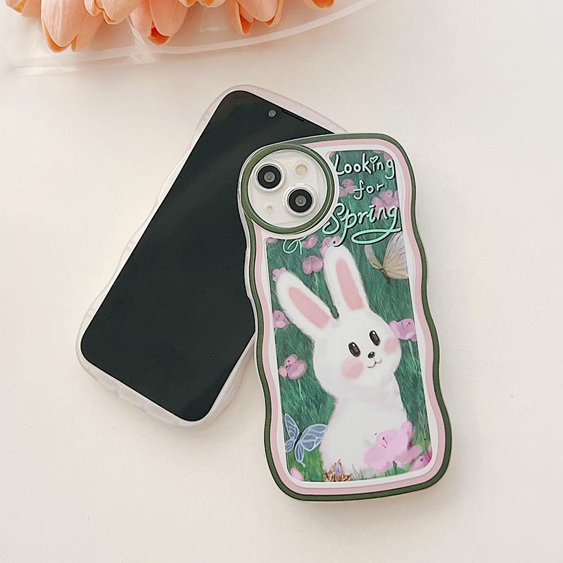 Cartoon Wave měkké pouzdro na telefon pro iPhone 15 Samsung A54 A53 S23 S24 Ultra Redmi Note 12 Pro Note 11 OPPO A38 Reno 10 5G Kryt Infinix Realme C55 C53