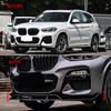 Auto Frontschürze Lippe Spoiler Diffusor Splitter Body Kit Schürzen Abdeckung Schutz Zierleiste Für BMW X3 G01 X4 G02 M Sport 2018-2021