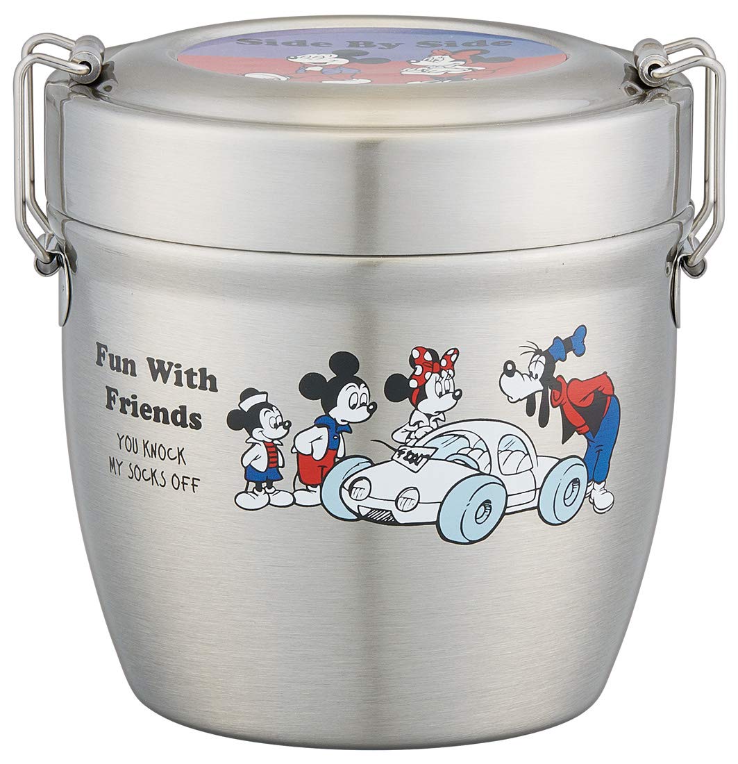 

Skater Insulated Stainless Steel Lunch Disney Mickey Mouse Box, 550ml, Design, STLBD6-A