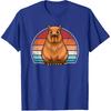 Retro Capybara Funny Capybara Lover Men Boys T-Shirt