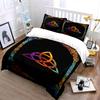 Rainbow Celtic knot pattern. Bedding sets Duvet cover sets Duvet covers Pillowcases(1 * Duvet Cover 2 * Pillowcases without duvet insert)
