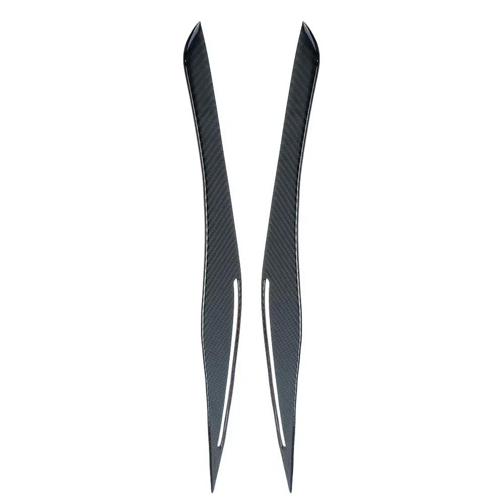 2 buc faruri pleoapă capac pentru BMW E90 E91 328i 335i 09~12 fibră de carbon cap lumină pleoapă sprâncene capac ultra-ușor