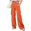 Womens High Waist Drawstring Cargo Sweatpants Casual Loose Long Pants