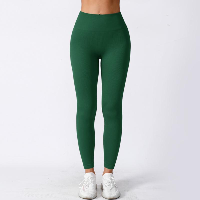 Yingshang Women's High Waist Seamless Yoga Pants - Hip Lift, Tight, High Elastic, Perfect for Running and Fitness, Autumn Wear.