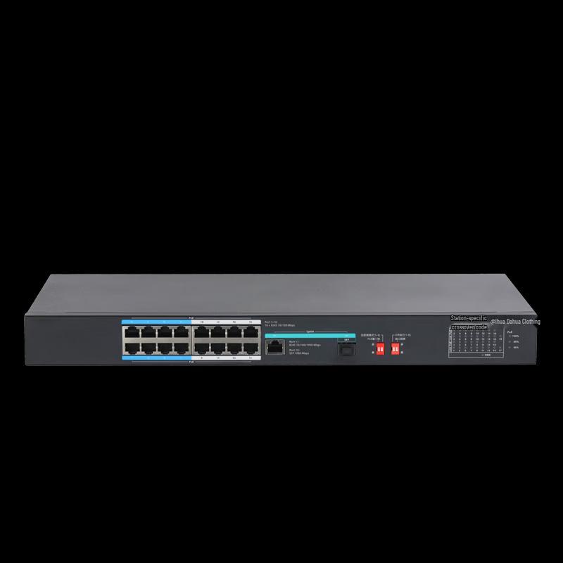 Dahua 16-Port Fast Ethernet PoE Unmanaged Switch