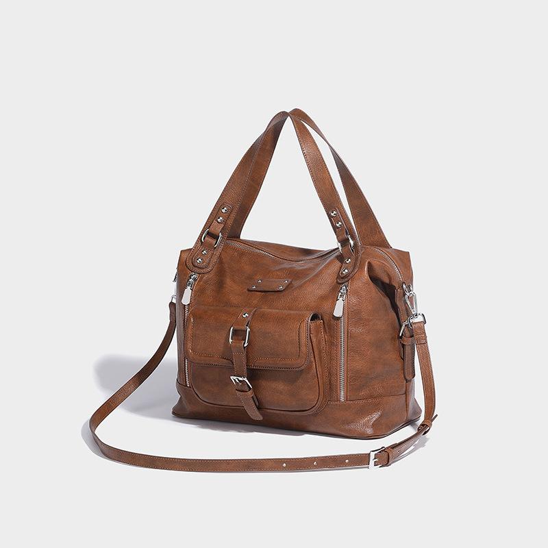 

Niche high-end commuter tote лето 2024 новая вместительная портативная сумка через плечо женская сумка коричневый