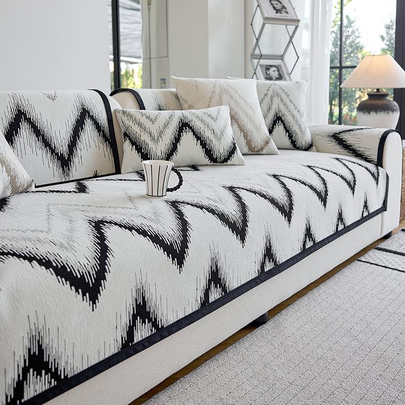 Chenier Sofa Cushion Is Universal In All Seasons, Dirt-Resistant And Non-Slip Seat Cushion, High-End Light Luxury Straight Row Sofa Cover Cloth
