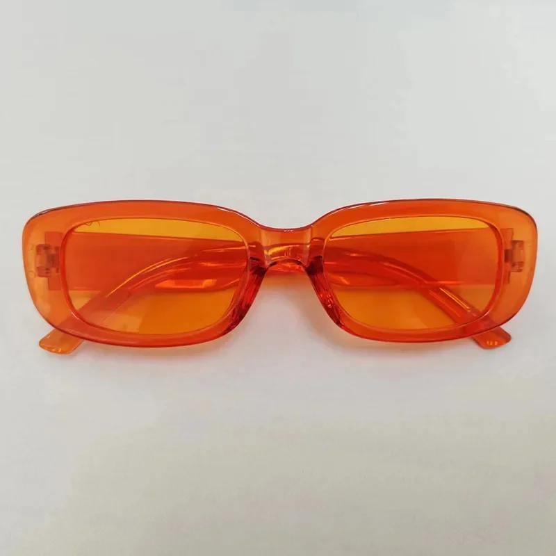 New Vintage Oval Sunglasses Woman Luxury Brand Small Rectangle Sun Glasses Female Small Ellipse Eyewear Uv400