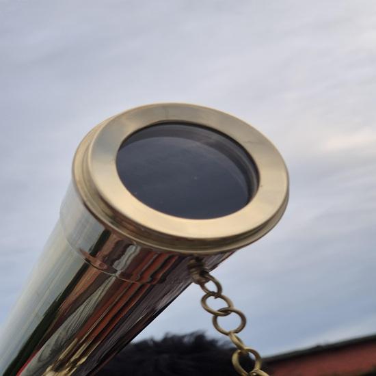 Maritime Brass Telescope Adjustable Wooden Tripod Nautical Decor Gift 42x Functional Telescope Home, Office, Studio Decor Gift