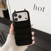 Lustige 3D Teufelshörner Daunenjacken Handyhülle Für iPhone 12 13 14 15 16 Plus 17 Pro Max Niedliche Stoßfeste Weiche Silikon-Rückabdeckung