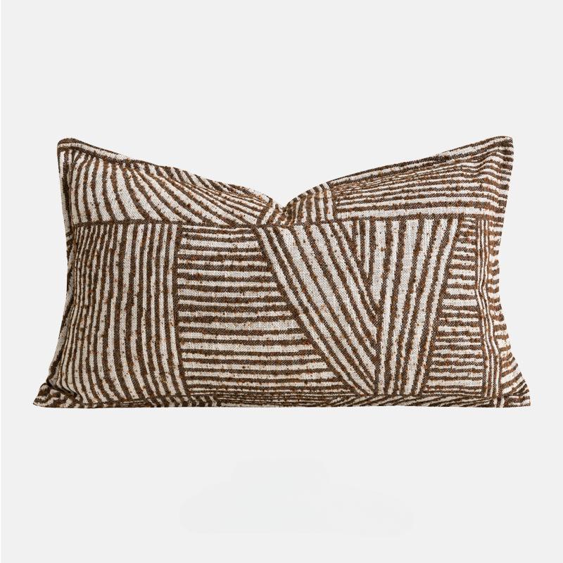 

Коричневые подушки Геометрический чехол для подушки Декоративный чехол для дивана кресла Современные украшения для комнаты 45x45 см