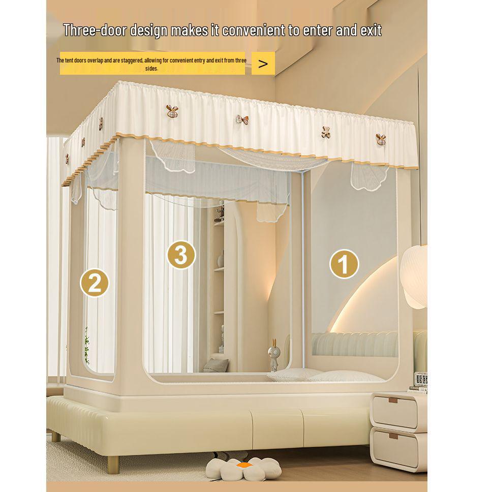 2025 Integrated Anti-Fall Mosquito Net for Home & Baby, No-Installation Full Coverage