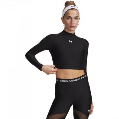 Womens/Ladies HeatGear Mock Neck Crop Top