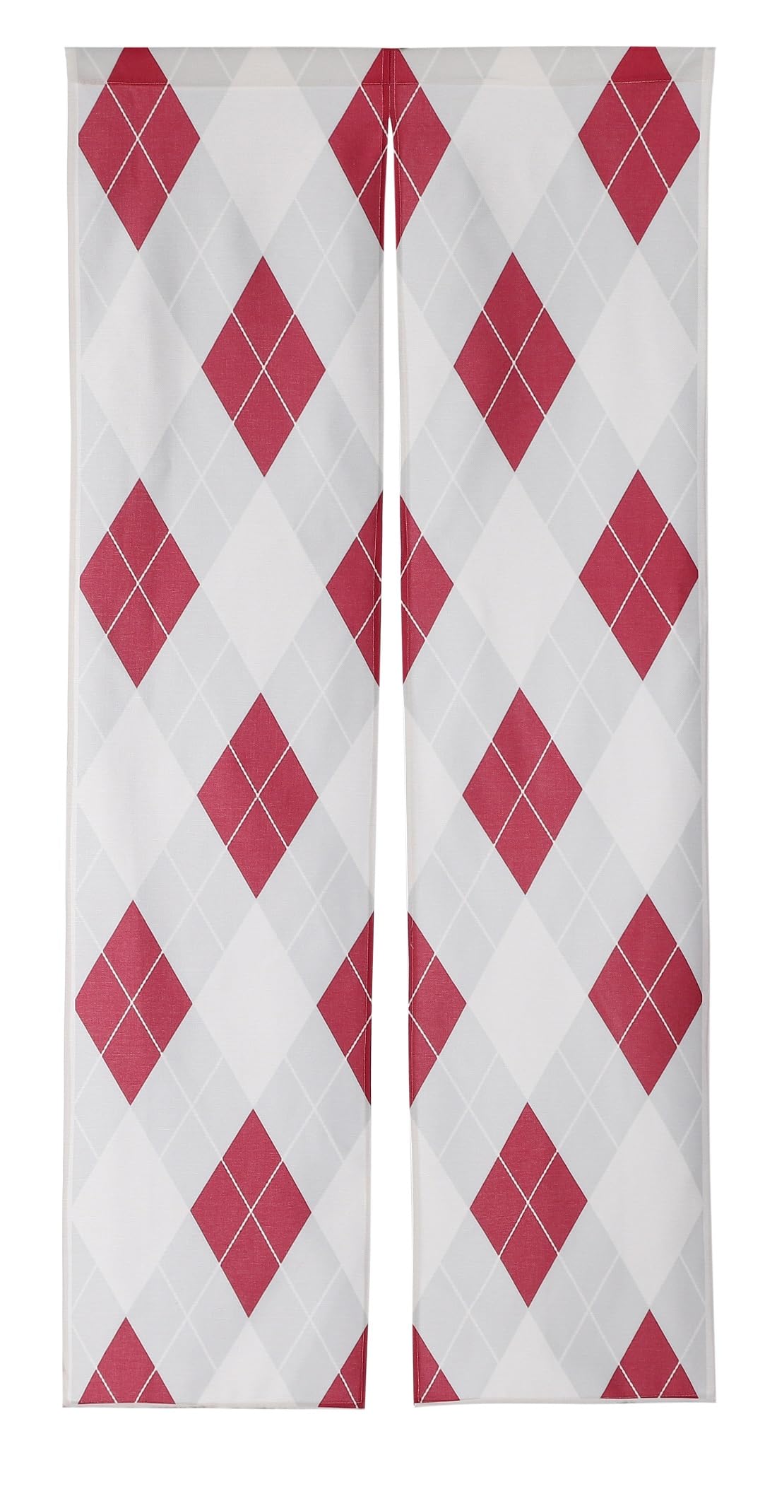 

Noren 180cm Argyle Nordic Tension Room Dressing Privacy Screen next.design Curtain, Tall, Check, Long, Decorative, Stylish, Japanese, Modern, Style,