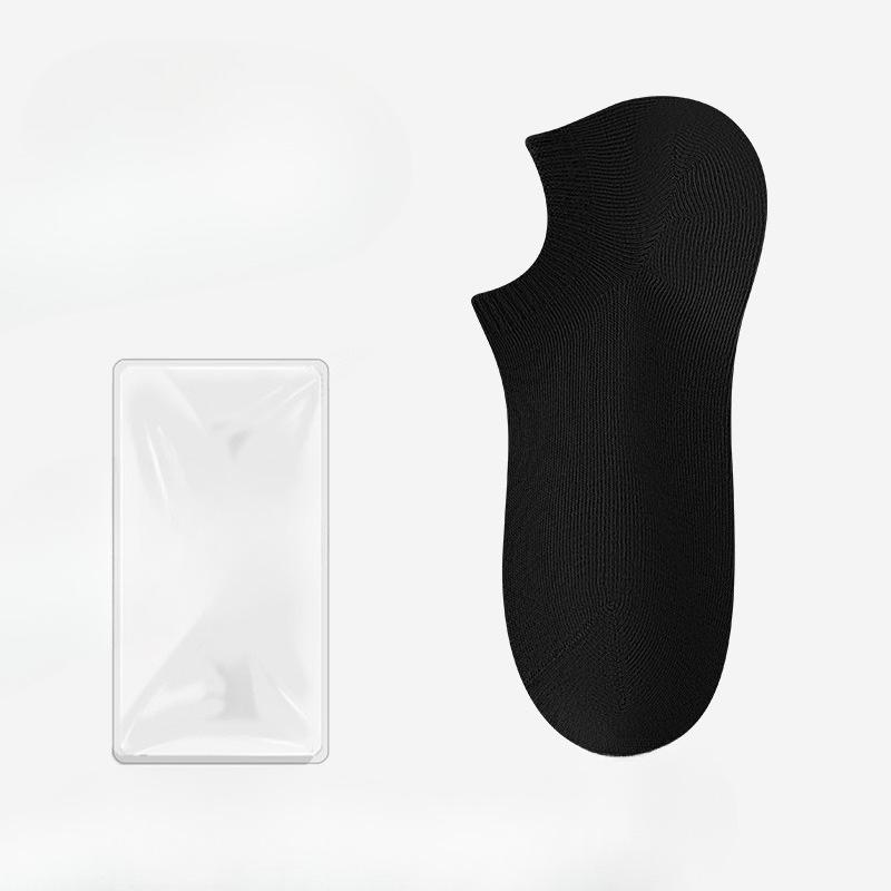 Female Summer Thin Solid Color Does Not Fall Off The Heel Invisible Shallow Mouth Anti Slip Anti Pilling Boat Socks