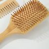 3pcs Practical Bamboo Paddle Brush and Comb for Effortless Styling and Scalp Health Suitable for Various Hair Type