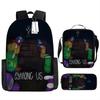 Our Middle School Student Schoolbag Cartoon Schoolbag Children's Backpack Satchel Animation