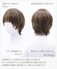 AQUADOLL Short Wig with Bangs, Layered Wolf Hair, Blonde, High-Tone, Full Wig, Size M, WBG. Water Beige (wg361WBG)