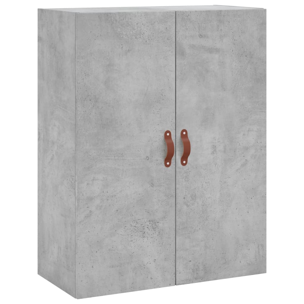 Vidaxl Display Cabinet, Concrete Grey 69.5X34X180 Cm Wood-Based Material