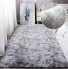 Modern Bedroom Rugs for Living Room Soft Long Pile Rug Extra Soft and Comfortable Non-Slip Thick Fluffy Interior (Gray White, 100 * 160cm)