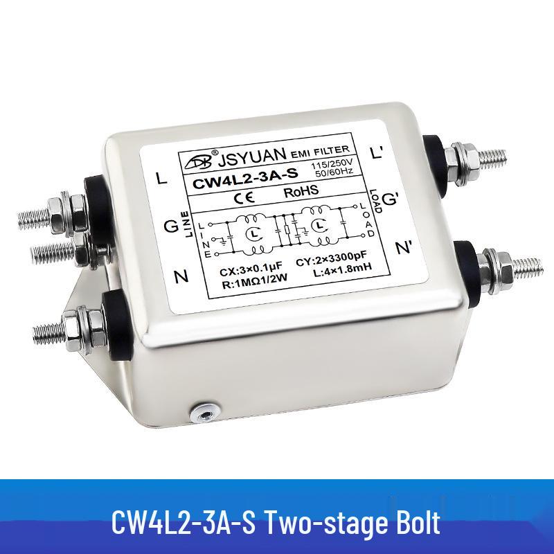 Single-phase Dual-stage High-Performance AC Power Filter CW4L2-10A20A-S 220VAC