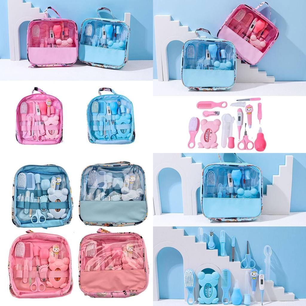 Tragbares 13-teiliges Babypflegeset für Neugeborene, langlebige und sichere Materialien