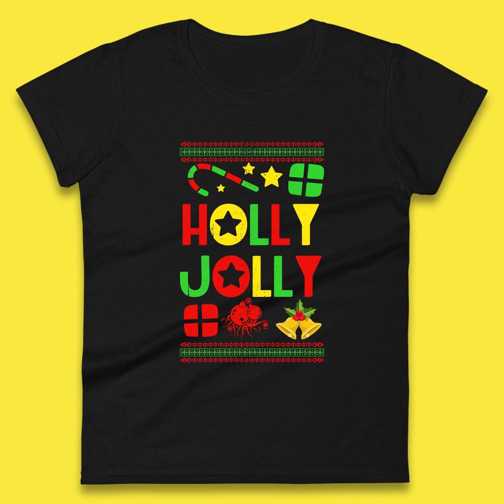 Holly Jolly Christmas Damen T-Shirt Herren Oberteile T-Shirts Unisex
