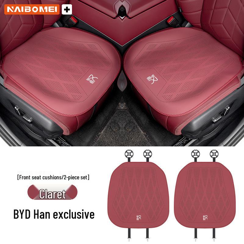 BYD Han EV Leather Seat Cushion & Cover Set for Front & Rear Seats - Perforated, 3-Piece Set
