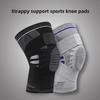 Silicone Shock Absorption Knee Pads with Strap Support for Outdoor Sports