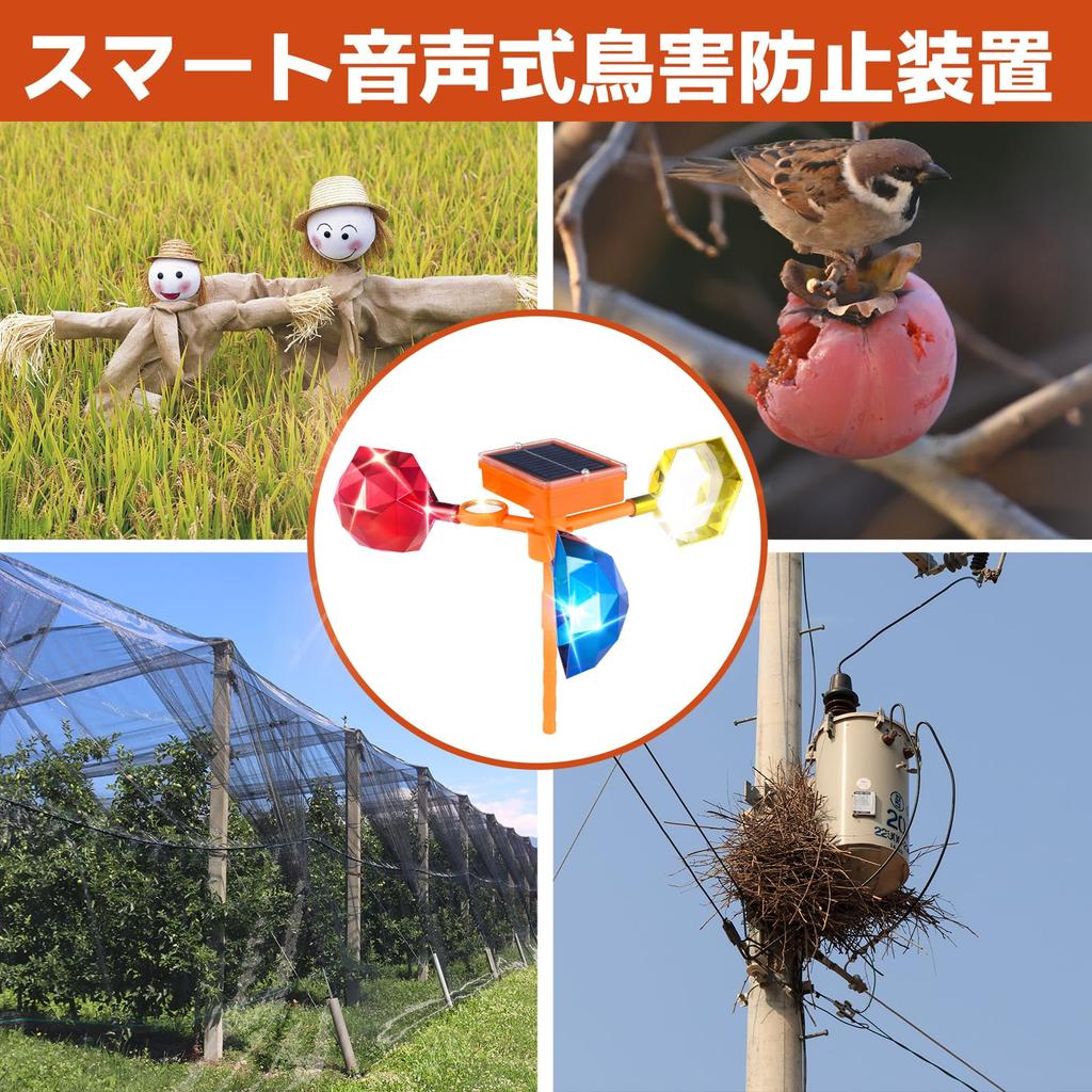 Bird Deterrent with Alarm Easy Powerful Pigeon and Crow IP64 Waterproof for Outdoor Ideal for Deterring Birds In and Home Orchards Manual [2025